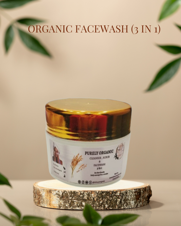 Organic Facewash (3 In 1)